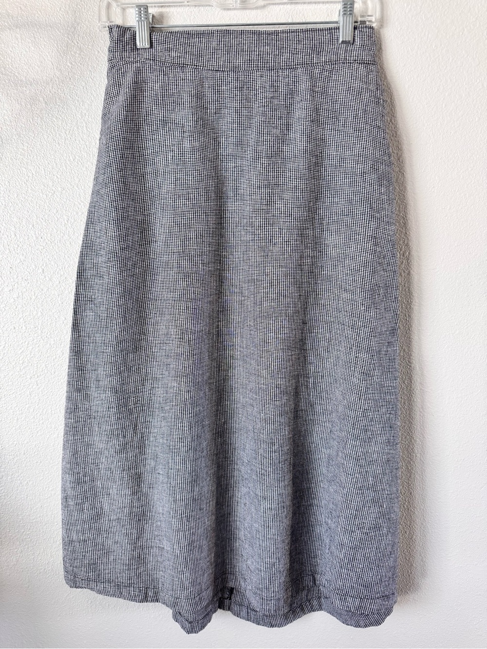 Croft & Barrow Black & White Gingham A-Line Skirt. Size S. Fall